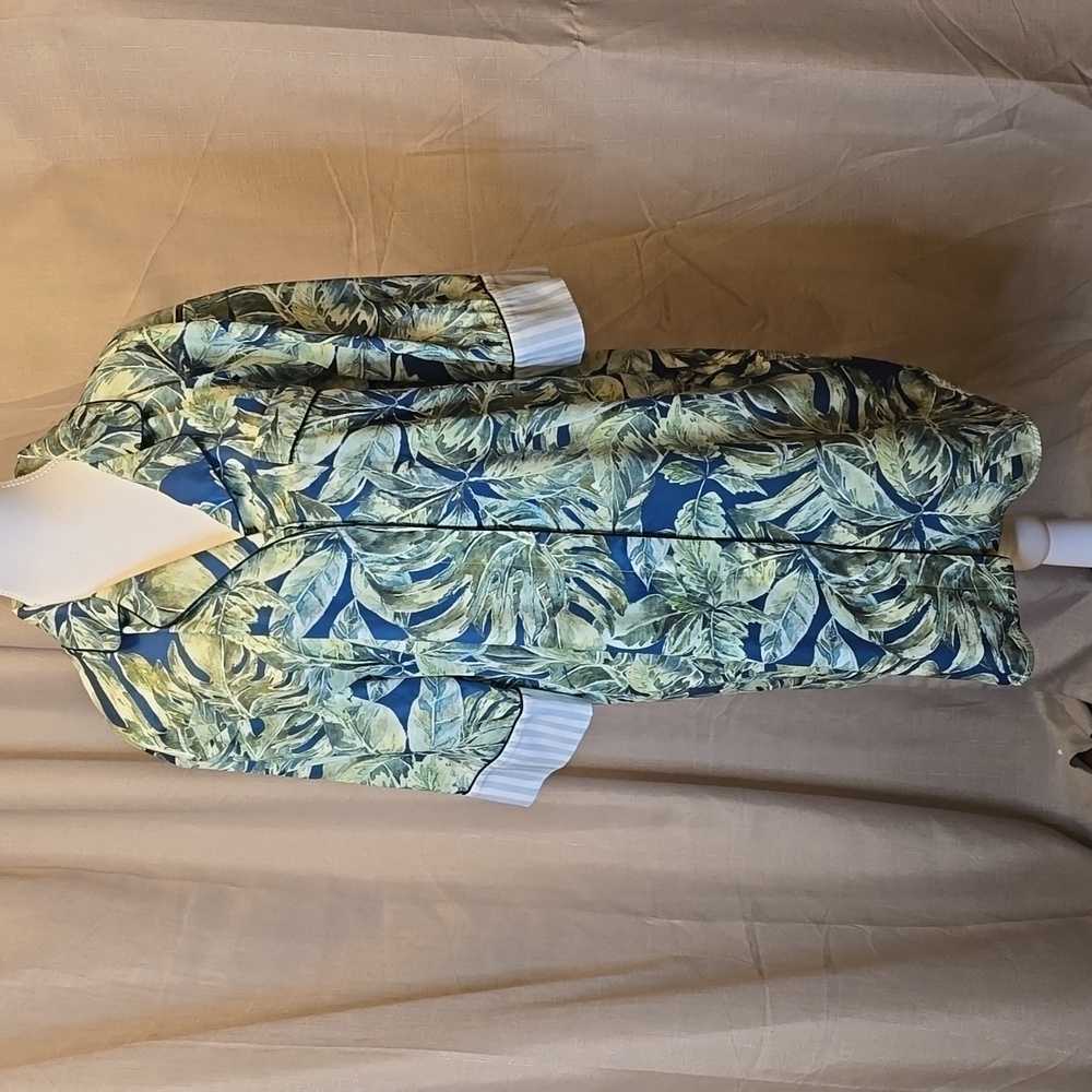 Bed to Brunch Boyfriend Tropical Leaves night shirt